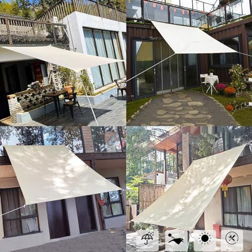 Toldo impermeable rectangular y lona de balcón protección solar 3