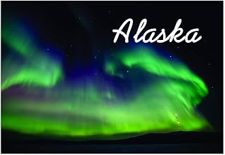 Alaska Aurora Borealis, AK, Northern Lights, Souvenir Magnet 2 inch x 3 inch Fridge Photo Magnet