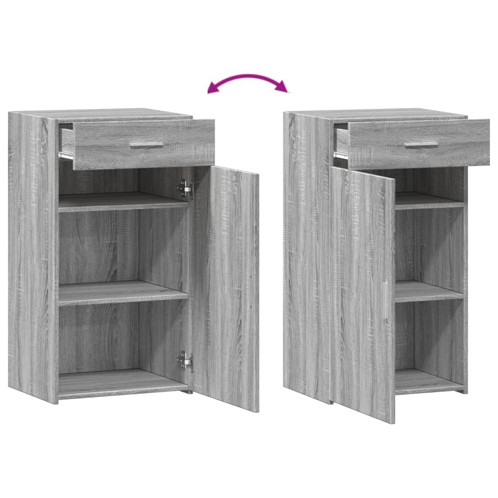 vidaXL Credenza Grigio Sonoma 50x42,5x93 cm in Legno Multistrato, credenza in Legno, credenze in Legno, armadietto Laterale, armadietto in Legno
