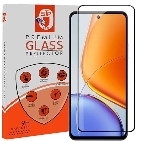 Image of STP FEEL Premium HD+ Tempered Glass Screen Protector Guard Compatible For Realme Narzo 100X 5G (6.81 Inch, Pack of 1) | Edge to Edge Coverage With Easy to installation kit for Smartphone