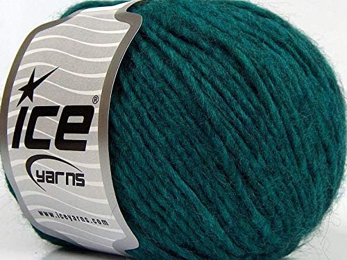 Emerald Green Peru Alpaca - Ovillo de lana merina, alpaca, mezcla acrílica, 1.76 onzas, 98 yardas