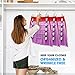 3 Pack Closet Organizers and Storage,6 Tiers Skirt Pants Hangers with Clips Space Saving for Home Organization and Storage,College Dorm Room Essentials for Girls Guys,Wardrobe Clothes Organizer