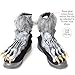 Skeleteen Werewolf Feet Shoe Covers - Silver Grey were Wolf Monster Foot Claws Costume Accessories