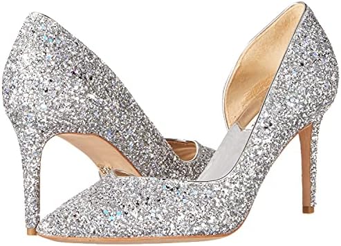 Badgley Mischka Women's Daisy II Pump, Silver Glitter, 7.5 | Image 6
