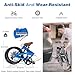 Folding Bike, Lightweight Aluminum Frame Foldable Bicycle 7-Speed, Front & Rear Disc Brakes,20-inch Wheels, Adjustable Seat, Anti-Skid Tires for City Commuting, Fold Up Bike Men Women Adults (Blue)