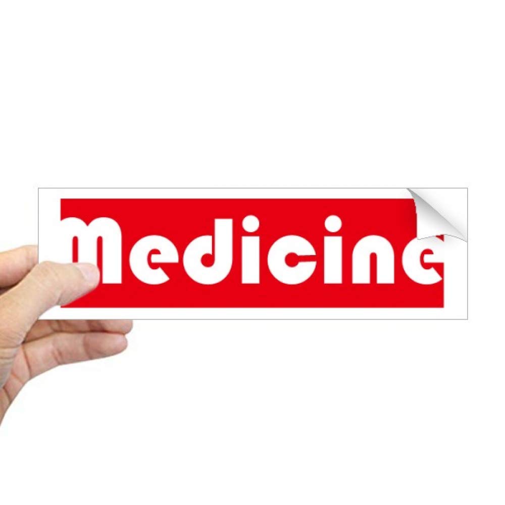 Cours et médecine majeure sticker rouge de fenêtre pour personnaliser votre bureau d'étudiant
