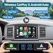 7In Double Din Car Stereo Wireless CarPlay Wireless Android Auto, Android 2+32G Touchscreen Car Radio Head Unit with Bluetooth, DSP, WiFi,Rearview Backup Camera