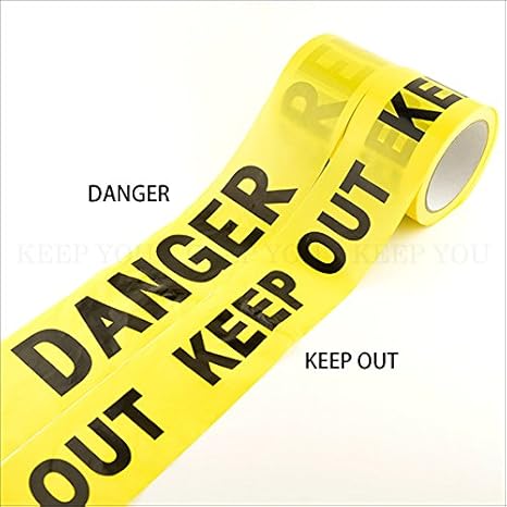 Amazon バリケードテープ 7 5cm 100m 非粘着 Keep Out キープアウト フィルム製 手芸用布ベルト テープ 通販