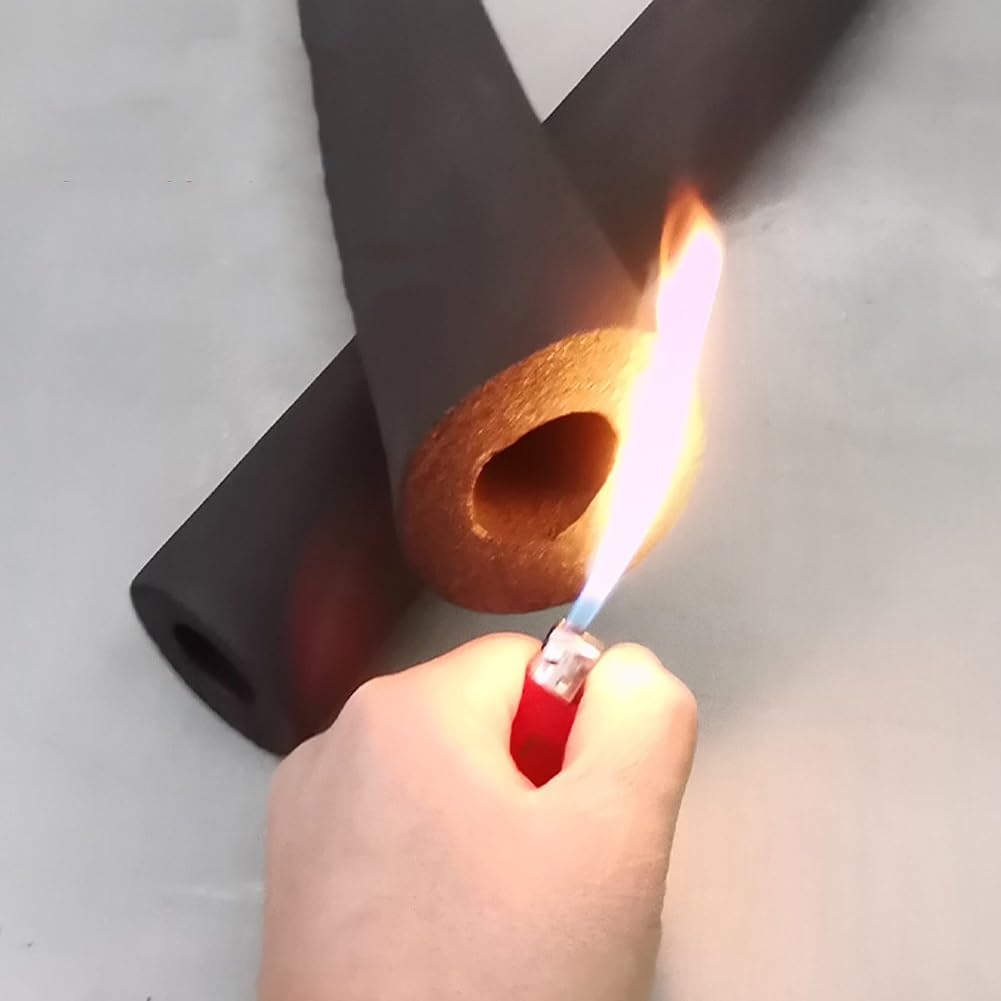 Tubo De Espuma para Aislamiento De Tuberías De Exterior, Flexible, De Goma, Resistente Al Agua, Anticongelante, Fácil De Instalar, para Calefacción Y Fontanería Domésticas (Tamaño: ID(3") XT(4 5"