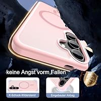 Pilaru Super Magnetisch Handyhülle für Samsung Galaxy S24 / S25 hülle : (MagSafe kompatibel) Militärschutz Extrem Langlebig Matt Transluzent Kratzfest Anti Fingerabdruck Case für S24 / S25 Rosa – Ansicht 3