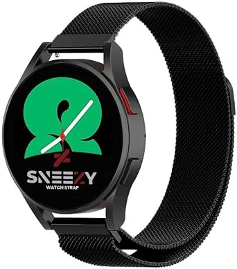 Sneezy Samsung Galaxy Watch 4 40-42-44-46mm  le Uyumlu 20mm Woven Wire Metal Has r Kordon