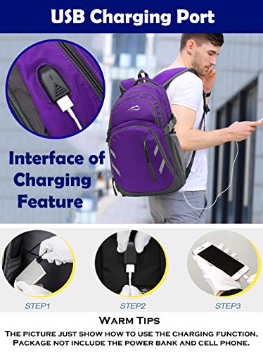 ProEtrade Backpack Bookbag for College Laptop Travel の商品画像 3