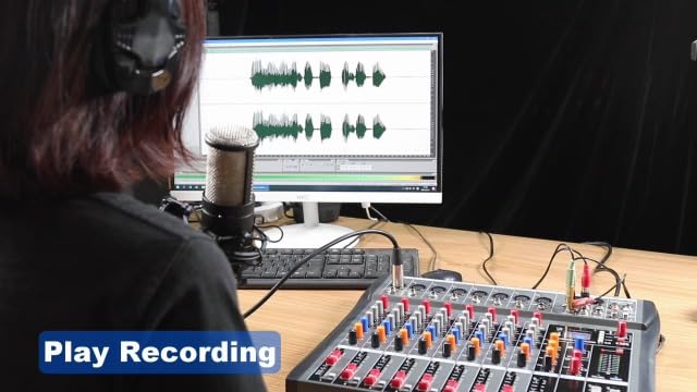 Bild 6 - Depusheng DA8 Professionelle 8 Kanal Stereo Sound Mischkonsole Bluetooth USB Aufnahme Computerwiedergabe Phantomspeisung USB Digital Audio Mixer Verstärker