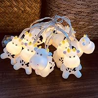 Guirlande Lumineuse Mouton Noir 10 LED – 1,65m Batterie, Décoration Mignonne Noël, Halloween, Chambre Enfant