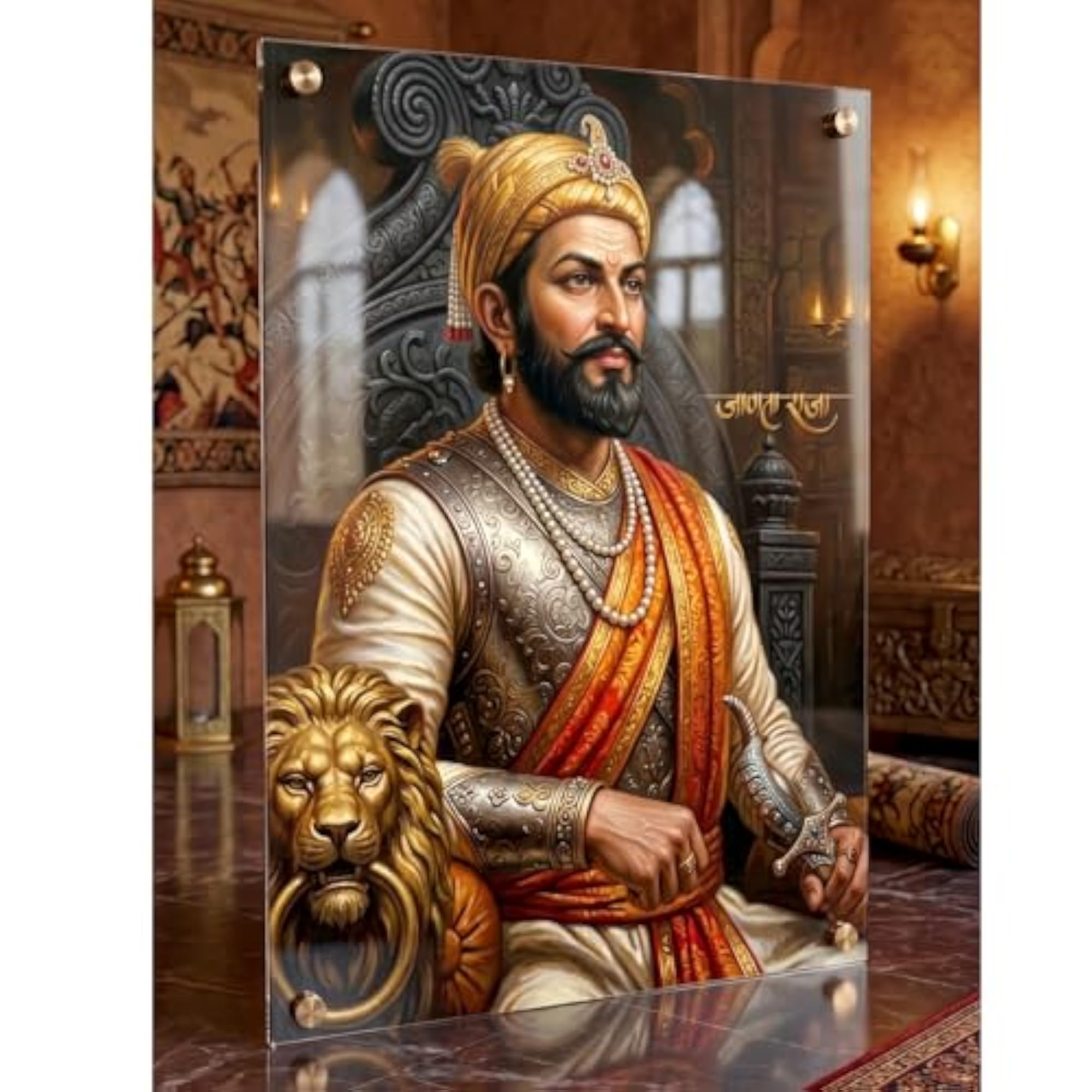 Chhatrapati Shivaji Maharaj Acrylic Wall Painting