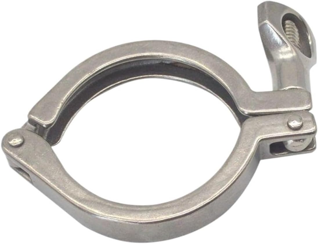 1Pcs 4-8" Inch Stainless Steel Tri Ferrule Clamps Clover SS 304 Fit For Pipe Flange With Silicone Gasket(K-183mm 6 inch)