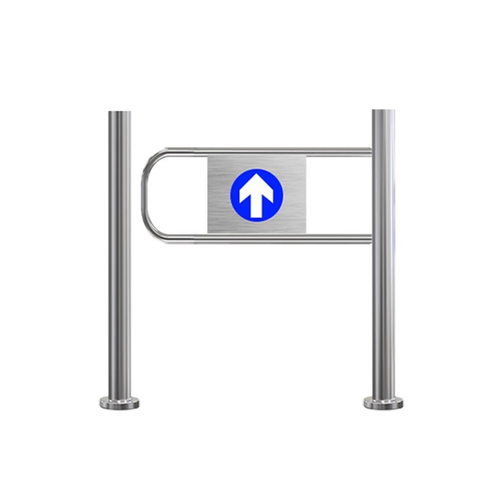 Barrière de supermarché pivotante en acier inoxydable anti intrusion 110cm