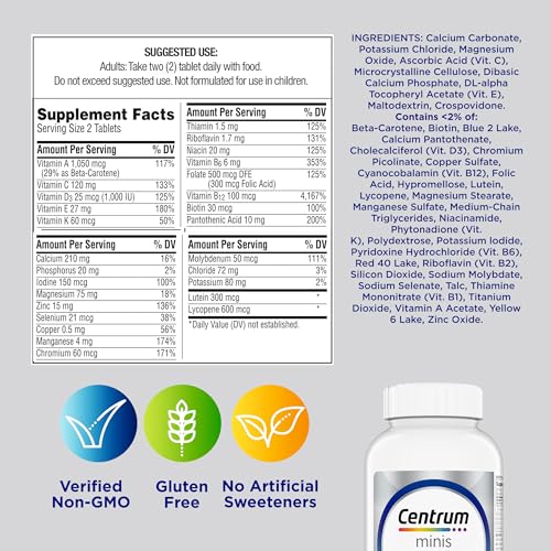 Centrum Minis Silver Men's Multivitamin for Men 50 and Over, 280 Tablets - image 9