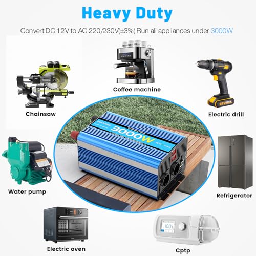 Convertisseur de tension 3000W 6000W pur sinus haute performance