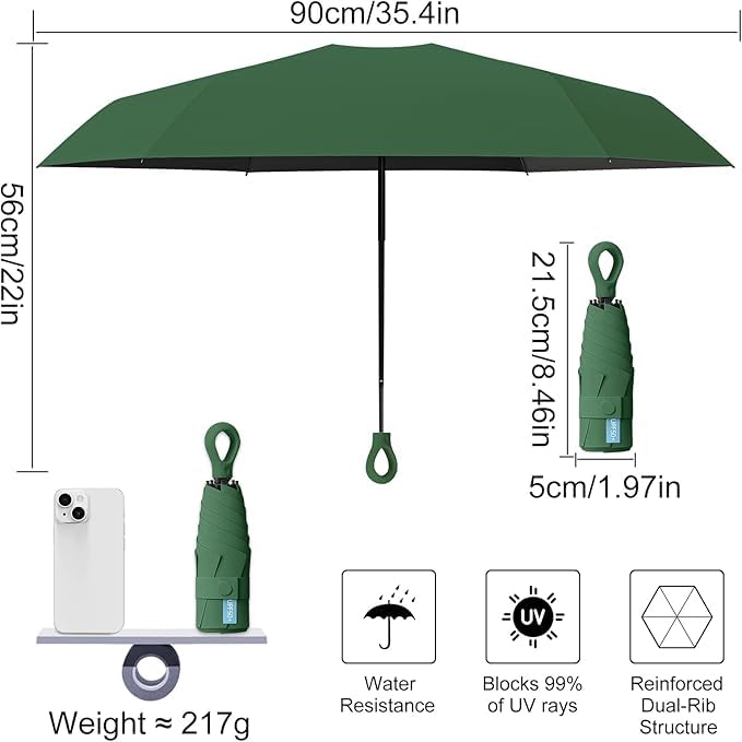 Image of Umbrella for Women | Umbrellas for Men | UV Coated 3 Fold Umbrella for Rain with Auto Open and Close Small Printed Folding Travel-Foldable Windshield