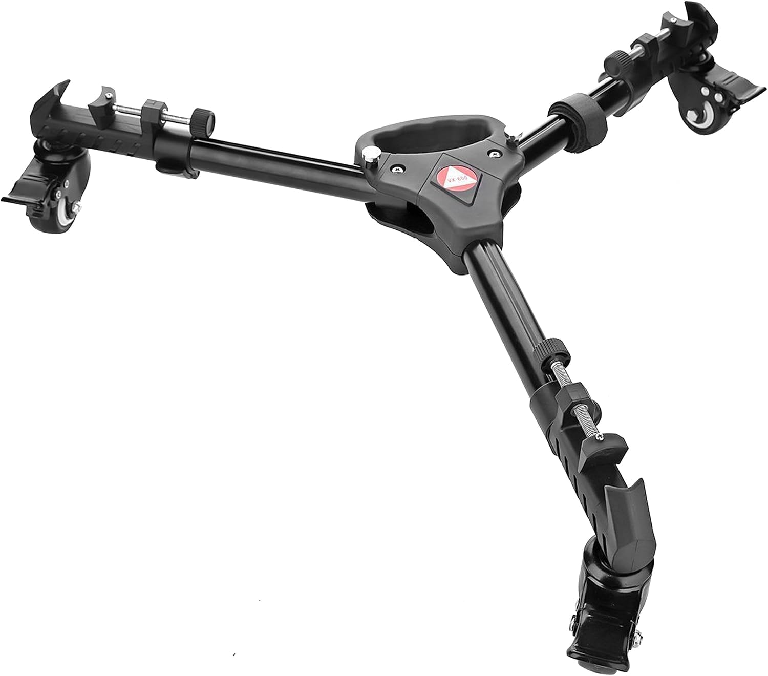 YaeCCC Tripod Dolly Wheels, Heavy Duty Tripod Wheels,VX-600 Tripod Dolly with Adjustable Leg Mounts Compatible with Canon Nikon Sony DSLR Camera Camcorder Photo Video