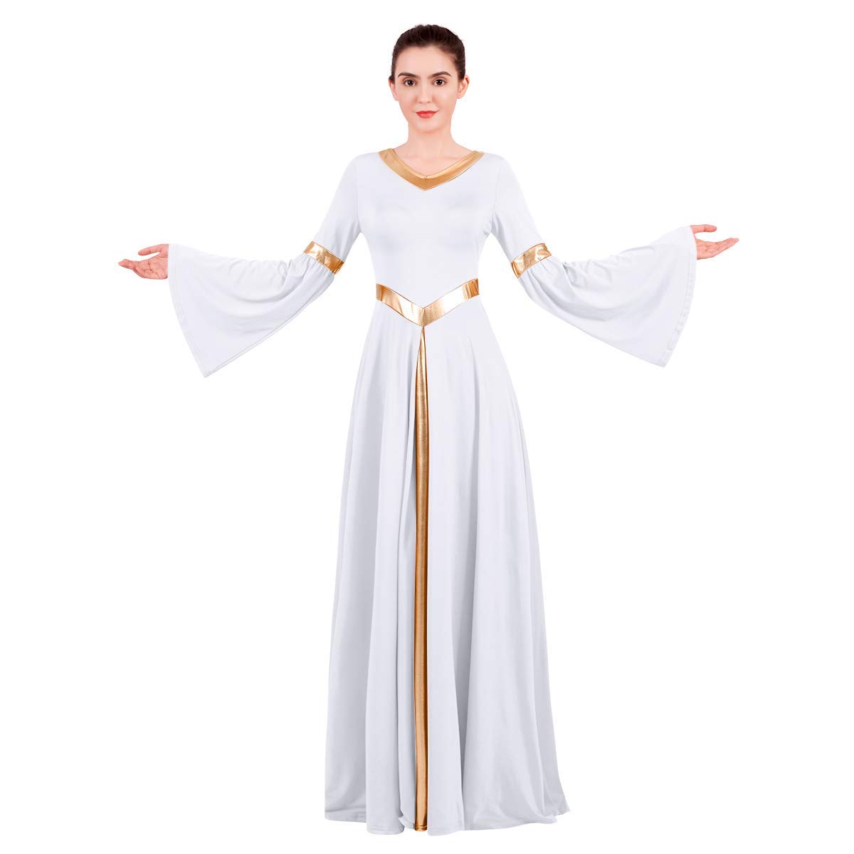 Robe De Danse Liturgique Femme - Ensemble Tunique Et Pantalon Pour Culte Et Prière