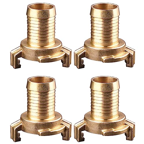 4 conectores rápidos de latón, enchufe DN20 de 3/4 pulgadas para manguera de jardín para riego, industrial y hogar
