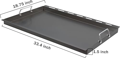 Miniatura 2 de SafBbcue Genesis - Parrillas de gas de tamaño completo serie 400 GS4, parte superior plana con asas para Weber Genesis II E-410 S-410 E-435 S-435