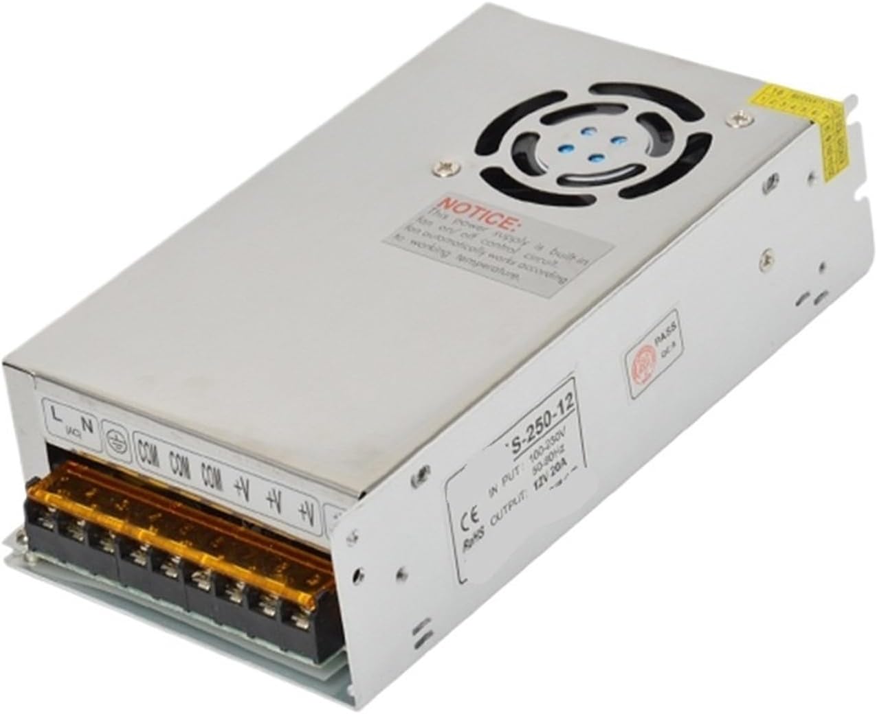 220 RPM 12v Switching Power Supply led Light Strip Mobile Phone Counter Shelf Display Cabinet DC Transformer(12V29A350W)