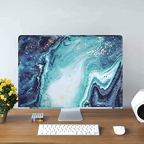 Mosiso Monitor Dust Cover 22, 23, 24, 25 Inch Anti-Static Dustproof Lcd/Led/Hd Panel Case Computer Screen Protective Sleeve Compatible With Imac 24 Inch, 22-25 Inch Pc, Desktop And Tv, Creative Marble #TOP3
