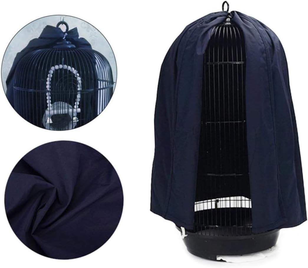 DOITOOL 2pcs Creative Round Parrot Cage Cover Lightweight Breathable Mesh Net for Airy Easy to Install Compatible Various Cage Types