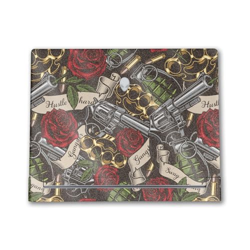 Image of Glossy Glitter Laptop Skin Compatible with Alienware X16 R2 (2024) - Gangster Life - Premium 3M Vinyl Protective Wrap Decal Cover - Easy to Apply | Crafted in The USA by MightySkins