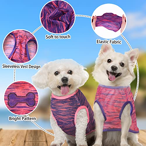 2 Pack Dog Shirts Cute Soft Vest For Puppy And Cat Quick Dry Breathable Summer Pet Apparel Clothing For Small Medium Girl Boy, Small #TOP2