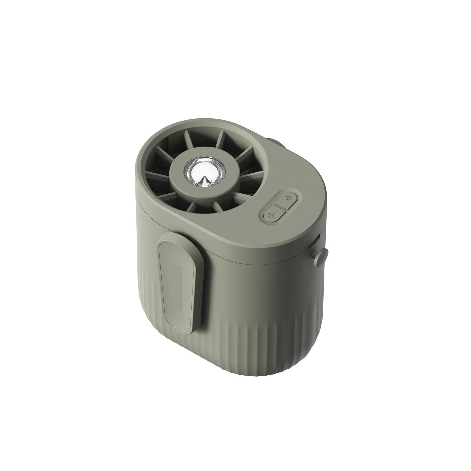 Ventilador de cintura portátil USB multicolor con flujo de viento fuerte para viajes