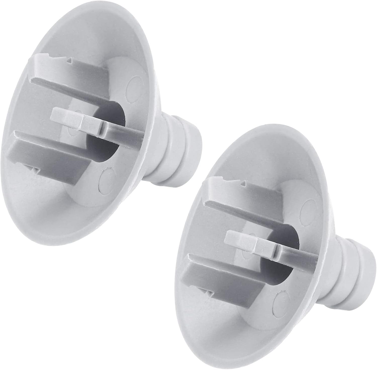 MECCANIXITY Air Conditioner Drain Hose Connector 25mm Tube Straight Fitting Replacement Part Accessories for Mini-Split Window AC, Grey Pack of 2