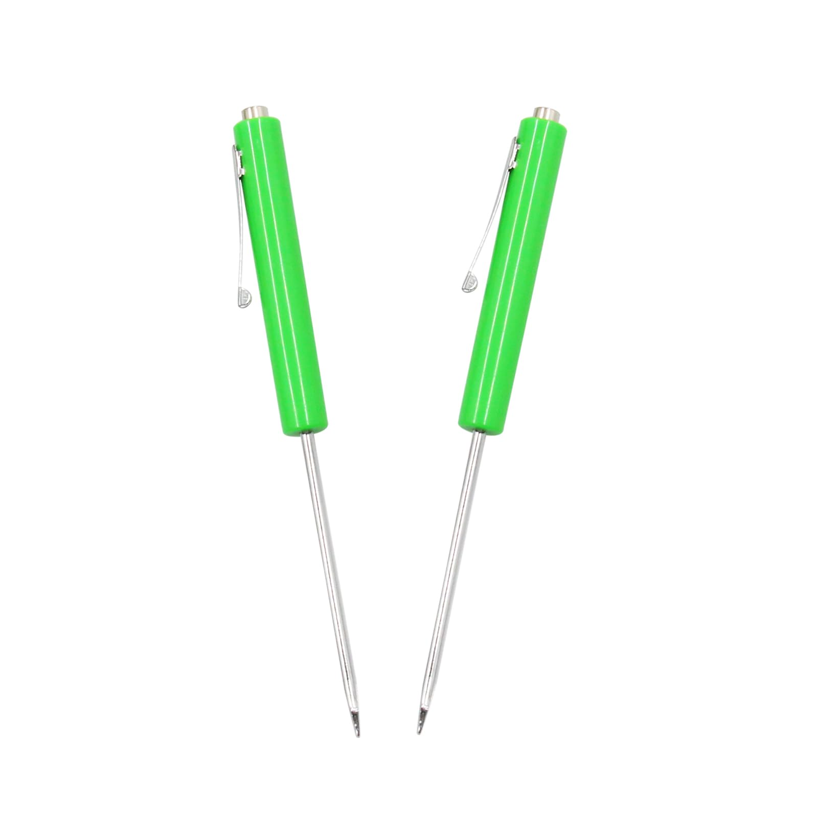 Mini Pocket Screwdriver Green Portable Screwdriver Slotted Screw Driver with Strong Magnetic Slotted Tips 2Pcs