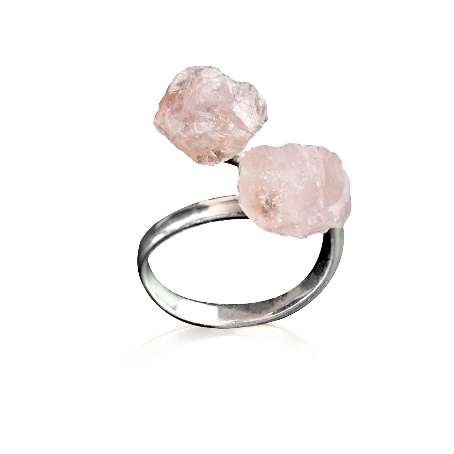Ayana CrystalsAYANA Adjustable Healing Crystal Ring | Handmade bypass ring for women with Gold-plated Copper | Statement Rings with Ethically Sourced Natural Healing Crystal Gemstone
