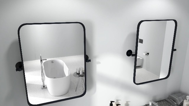 Amazon.com: Tangkula 30 x 22 Pivot Mirror, Tilting Bathroom Mirror