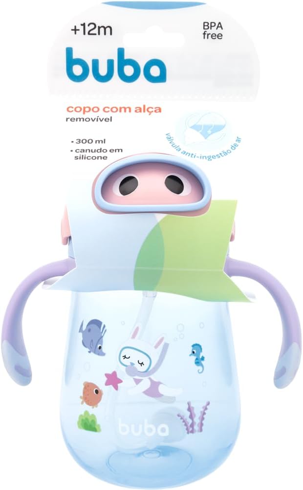 Copo Com Válvula Anticolica Mergulho Rosa
