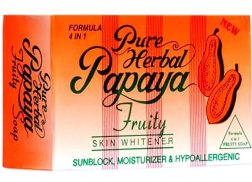 Pure Herbal Papaya Fruity Skin Brightening Bar - Pack of 3