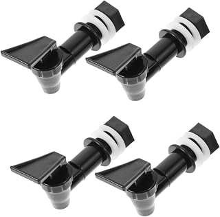 Mobestech 4 Piezas Boquilla De Grifo De Agua Grifo Reutilizable Grifo De Jarra De Agua Grifo De Barril De Cerveza Dispensador De Bebidas Aislado Dispensador De Agua Fría Negro Plastico Pp