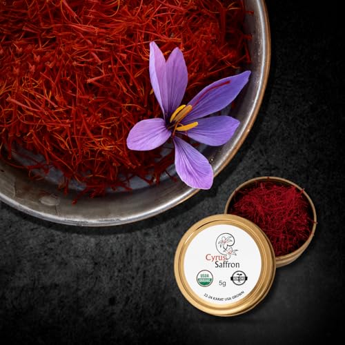 Saffron Threads,100% Stigmas Only (5 Gram Spanish) organically grown