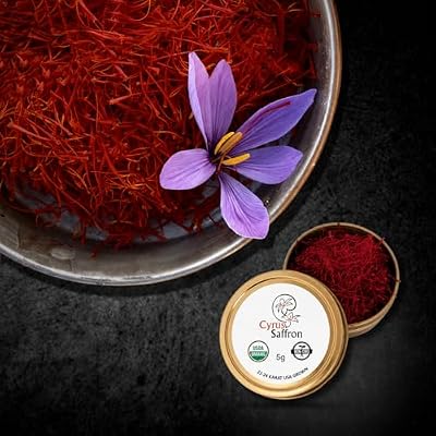 Saffron Threads,100% Stigmas Only (5 Gram Spanish) organically grown