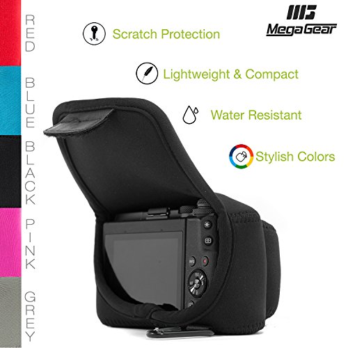 MegaGear MG510 Olympus PEN E-PL9, E-PL8, E-PL7 Ultraleichte Kameratasche aus Neopren - Schwarz – Bild 3