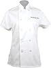 Womens Custom Short Sleeve Classic 10 Button Embroidered Chef Coat