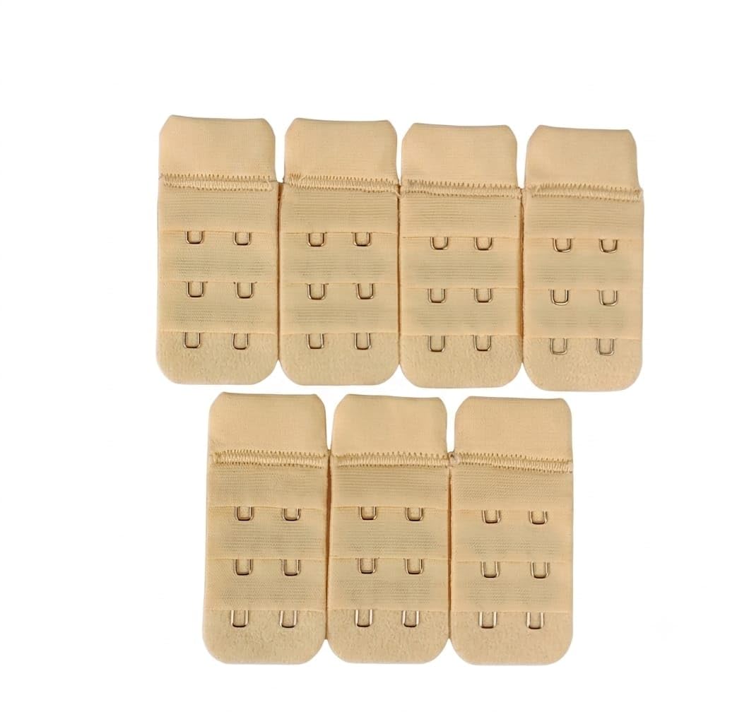 prylon Bra Strap Extenders, Nude, 2-Hook Hooks, Adjustable and Comfortable, Set of 7-picture-28