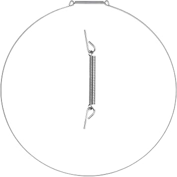 2W20017E washing machine panel door spring fixing ring, washing machine panel door dust cover spring clamp