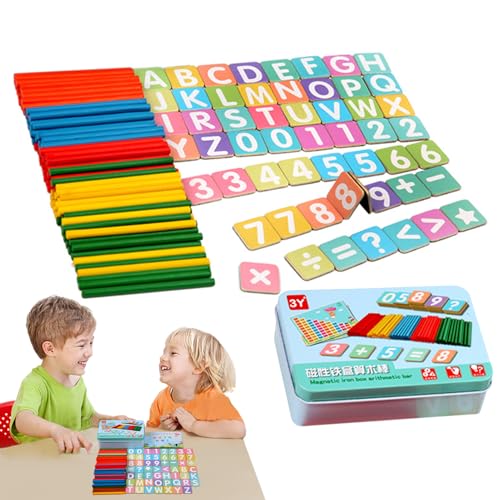 Zählspielzeug, Lernspielzeug, lustiges Lernen, Zahlenstäbchen, Rechenunterricht, für Vorschule, Kindergarten, Entwicklung, Spielen, Zuhause, Schule, Klassenzimmer