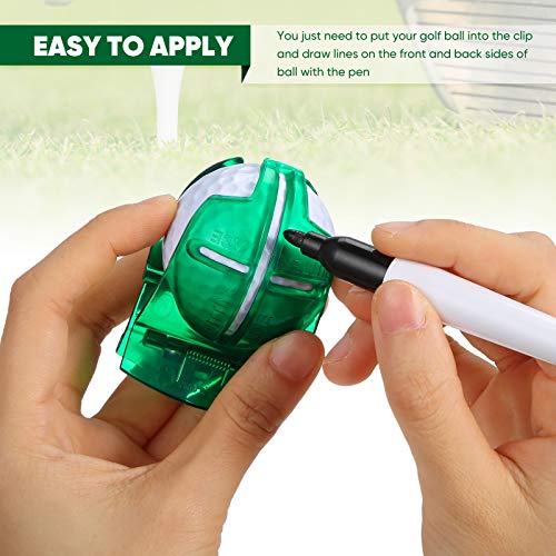 Set-2-Piezas-Herramientas-de-Alineacion-Marcador-de-Pelota-de-Golf-Dibujo-de-Linea-de-Pelota-Golf-Herramienta-de-Marcador-de-Golf-Clip-de-Putter-de-Papel-Encerado-Rotulador-de-Pelota-Golf