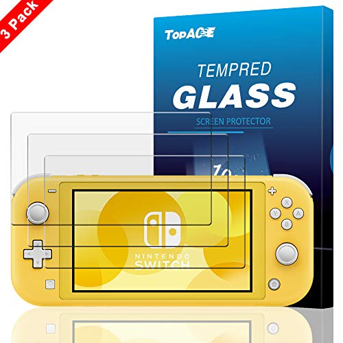 TopACE 3 Pièces Protecteur écran pour Nintendo Switch Lite, Anti-Rayures Anti-Huile Protecteur d'écran en Verre Trempé HD-Clear 9H Tougheness pour Nintendo Switch Lite